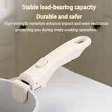 Removable Pot Handle with Quick-Release Clip – Universal Kitchen Cookware Handle Replacement for Pans and Pots (White)