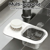 2-Pack Kitchen Sink Drain Basket – White Suction Mount Strainer for Food Waste, Tea Leaves & Vegetables – Space-Saving Filter with Top Storage (White)