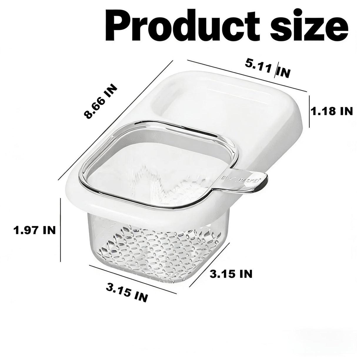 2-Pack Kitchen Sink Drain Basket – White Suction Mount Strainer for Food Waste, Tea Leaves & Vegetables – Space-Saving Filter with Top Storage (White)