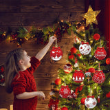 Festive Christmas Tree Ornaments For Holiday Home Party Decoration And Xmas Tree Hanging (red)
