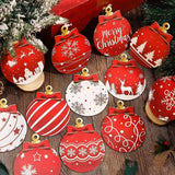 Festive Christmas Tree Ornaments For Holiday Home Party Decoration And Xmas Tree Hanging (red)