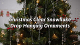 18-Count Clear Acrylic Christmas Ornaments for Tree, Holiday Party, New Year Decor (clear)