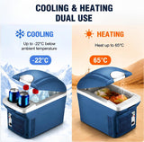 8L Portable Car Mini Fridge, Cooler and Warmer for Vehicle, Home, Office, Camping, Road Trips, and Outdoor Picnics(Blue)