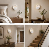 5W LED Wall Sconce – Direction Adjustable, 3000K Warm White, Hardwired Indoor Wall Light for Bedside, Kitchen, Hallway, Stairway & Corridor(Black)