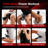 Smart Thigh Trainer with LED Display – 12-80lb Adjustable Resistance, 360° Rotation Kegel Exercise Equipment for Men & Women (Black) | Other Colors Available in Store