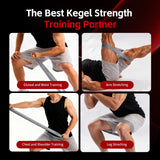 Smart Thigh Trainer with LED Display – 12-80lb Adjustable Resistance, 360° Rotation Kegel Exercise Equipment for Men & Women (Black) | Other Colors Available in Store