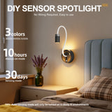 Rechargeable Motion Sensor Night Light – DIY Silicone Hose Lamp for Bedroom & Desk (Red) | Other Colors Available in Store