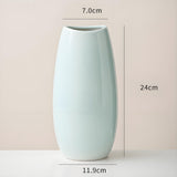 Modern Ceramic Vase Set (3-Piece): Minimalist Home Decor for Living Room Flower Arrangements (Blue) | Other Styles Available in Store