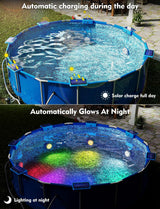 Solar Pool Lights with Remote, Submersible Pool Lights 2 Pack
IP68 Waterproof 16 Colors Underwater Solar Powered LED Pool Lights for Above Ground Inground Pool, Pond(blue)