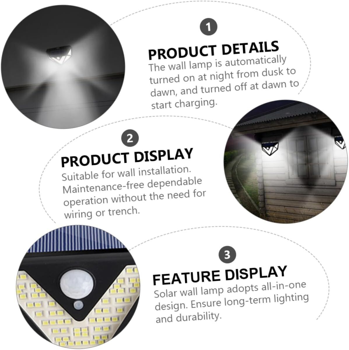 2-Pack Solar LED Motion Sensor Wall Light: Dusk-to-Dawn Outdoor Lighting for Aussie Gardens, Fences & Patios