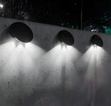Solar Outdoor Wall Lights (2-Pack): IP44 Waterproof LED Sconces for Garden, Patio & Pathway Lighting（white light）
