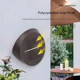 Solar Outdoor Wall Lights (4-Pack): IP44 Waterproof LED Sconces for Garden, Patio & Pathway Lighting（Warm light）
