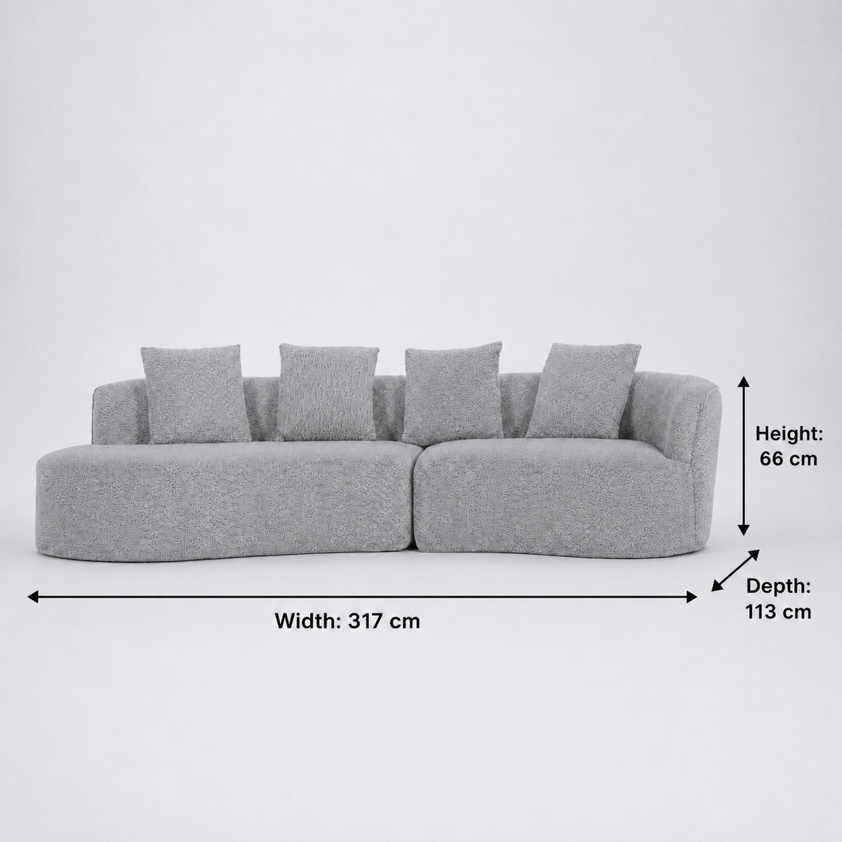Arco 3 Seater Compressed Sofa
