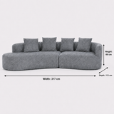 Arco 3 Seater Compressed Sofa