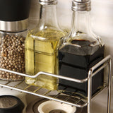 Mini Stainless Steel Kitchen Spice Storage Shelf Bathroom And Toilet Organizer Rack-Silver