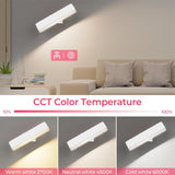 Wireless Vanity Lights for Mirror Set of 2-4000mAh Rechargeable Stick On Makeup Light with CCT Modes & Dimmable Brightness, Cordless Light for Mirror, Vanity, Bathroom, Renter Friendly