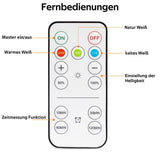 LED Battery Operated Lamps for Indoor Wall Light, E27, Remote Control and Touch Control CCT with E27 and Iron Piece for Living Room, Bedroom, Staircase, Hallway, Wireless Wall Light, Pack of 2