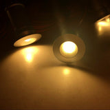 12V Under Cabinet LED Lights 9 Packs of Recessed Mini Downlights for Indoor with Hard Wired Cable and Connectors for Stair Step Furniture Showcase Lighting (Warm White)