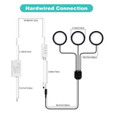 3 Pack Smart Under Cabinet Lights Hardwired,Dimmable LED Light for Kitchen Under Cabinet with Alexa Google Remote APP Control for Under Counter Lights for Cabinet Closets(Cold White)
