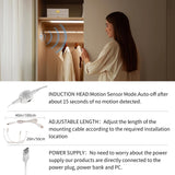 LED Under Cabinet Kitchen Lights for Motion Sensor Light,Dimmable 4000K Under Cupboard Light,Under Counter Light with Automatic Shut Off Timer (Natural White) [Energy Class E]