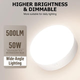 Battery Operated Light Bulbs, 5000mAh Rechargeable Light Bulb Set of 2 with Remote, 3 Colors 10 Levels Dimmable Fabric Wireless Sconces Light Bulb with Timer for Bedroom Living Room
