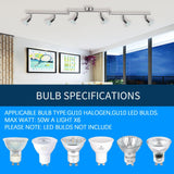 Kitchen Lights, 6-Light Ceiling Lighting Kits, Swivelling Ceiling Spotlight for Bedroom, Kitchen and Living Room(GU10 LED Bulbs not Included) (Brush Nickel)