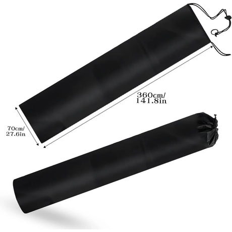Jumbo Rug Storage Bag with 2 Buckle Straps for Tying, Large Drawstring Carpet Bag for Rugs up to 10×14 Ft, Rug Shipping Bags for Rug Moving Storage(28×142 Inch)