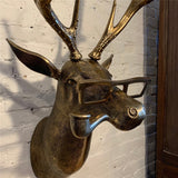 Frankie Stag Animal Resin Hanging Ornament Wall Art Gift