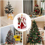 Christmas Tree Angel Tops Decorative Ornaments with White Feather Wings