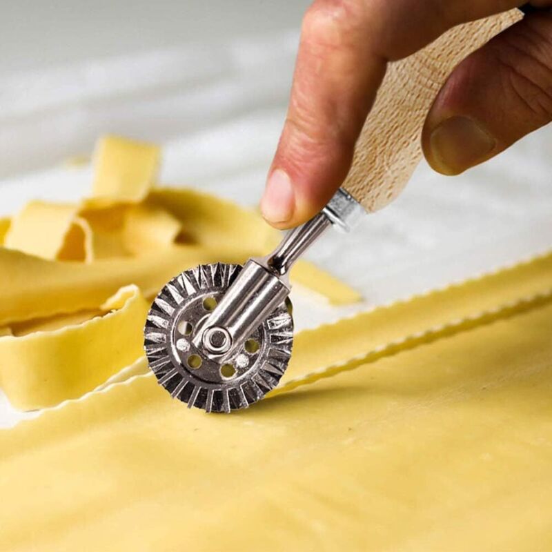 Ravioli Mold, Ravioli Cutter With Wooden Handle And Edge Utensils For Kitchen Accessories - 3 pcs Set