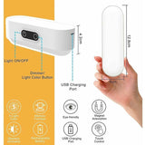 LED Closet Light Dimmable Rechargeable 2000Mah Wireless, LED Strip Light With 5 Lighting Colors For Wardrobe Cupboard