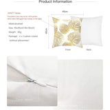 Pillowcase 45X 45Cm, Modern Sofa Cushion Cover Beautiful Car Sofa Cushion Covers Home Decor Protectors (Golden