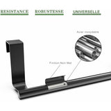 Kitchen Towel Bar, 2 pcs Set Kitchen Towel Holders, Matte Black