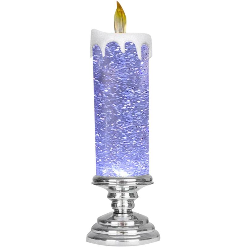 Flickering Flameless Candles Christmas LED Candles - Usb Rechargeable Color Changing Christmas Candles, LED Water