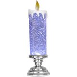 Flickering Flameless Candles Christmas LED Candles - Usb Rechargeable Color Changing Christmas Candles, LED Water