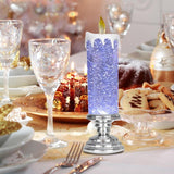 Flickering Flameless Candles Christmas LED Candles - Usb Rechargeable Color Changing Christmas Candles, LED Water