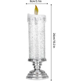 Flickering Flameless Candles Christmas LED Candles - Usb Rechargeable Color Changing Christmas Candles, LED Water