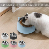 Cat Bowl, Pet Bowl Set, Raised And Tilted Cat Bowl, Small Dog Bowl, Removable Cat And Dog Bowl, 15° Tilted Raised