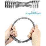 Drain Unblocker - 10M - Spiral Plumbing Snake For Bathtub Drain, Kitchen Sink