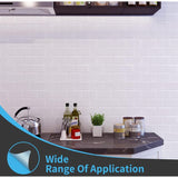 10 pcs White Subway Tiles Self Adhesive Kitchen Bathroom Backsplash 3D Vinyl Brick Adhesive Paper 30X30Cm