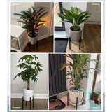 Plant Stand, Simple Style Metal Plant Shelf, Indoor And Outdoor Flower Pot Holder Adjustable Width For 20-30Cm Pots