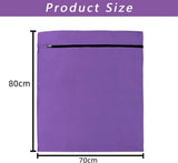 Pet Laundry Bags - Polyester Twill Laundry Bags - Large Zippered Laundry Bags - Prevents Pet Hair from Clogging Laundry Bags - Washing Machine Safe, 70 x 80 cm, Laundry Bag for Dogs, Cats, and Rabbits (Purple) - L
