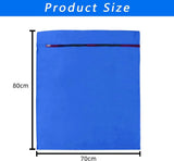 Pet Laundry Bags - Polyester Twill Laundry Bags - Large Zippered Laundry Bags - Prevents Pet Hair from Clogging Laundry Bags - Washing Machine Safe, 70 x 80 cm, Laundry Bag for Dogs, Cats, and Rabbits (Blue) - L