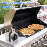 Kitchen Timers for Cooking - Chef's Kitchen Timer with Audible Alarm - Mechanical Desktop Timer - No Batteries Required - Magnetic Back - Beautiful Stainless Steel Magnetic Countdown Reminder