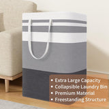 Foldable laundry basket - Large capacity laundry bag - Laundry basket with handles - Laundry hamper for dirty laundry - Suitable for bedroom, bathroom, dormitory