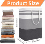 Foldable laundry basket - Large capacity laundry bag - Laundry basket with handles - Laundry hamper for dirty laundry - Suitable for bedroom, bathroom, dormitory