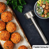 Allecto Plus - 4cm Falafel Scoop - Meatball Maker - Stainless Steel - Kitchen and Restaurant - Non-stick Coating