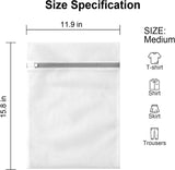 Set of 3 Mesh Laundry Bags - Laundry Nets - Groot Laundry Net - Durable Bags - Delicate Clothes - Perfect for the Washing Machine - Jackets - Jeans - 30 x 40 cm - Household Accessory