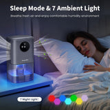 Dehumidifier - Intelligent Ultra - Silent Dehumidifier - Ultra-Quiet Portable Dehumidifier - For Drying Laundry - Dehumidifies Bedrooms, Bathrooms, Wardrobes, and Caravans - Black