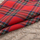 Decorative Pillowcases - Tartan Cushion Covers - 45 x 45 cm (18 x 18 inches) - Set of 2 - Invisible Zipper - Perfect for Sofa, Bedroom, Living Room, Christmas, Holiday Decorations